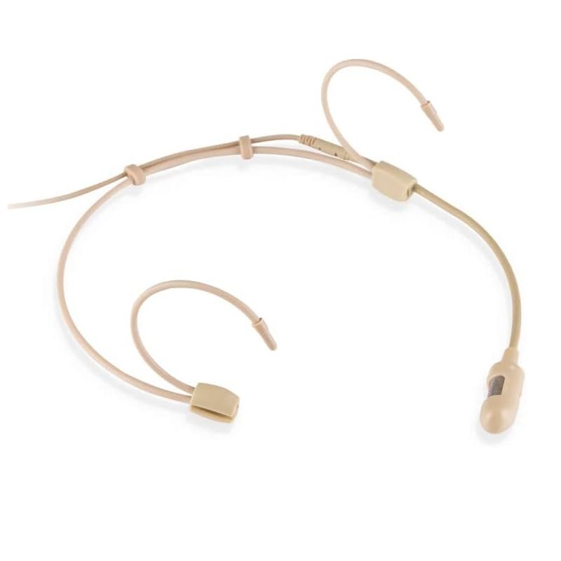 Replacement Cardioid Headset Microphone for Shure PGXD1 Wireless Bodypack Transmitter, Condenser, with Mini ta4f 4 Pins XLR Connector, Hard Carrying Bag, Beige