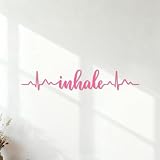 inspirare ed espirare Adesivi con scritte 28.8x162.7cm Personalizzazione personalizzata Rosa