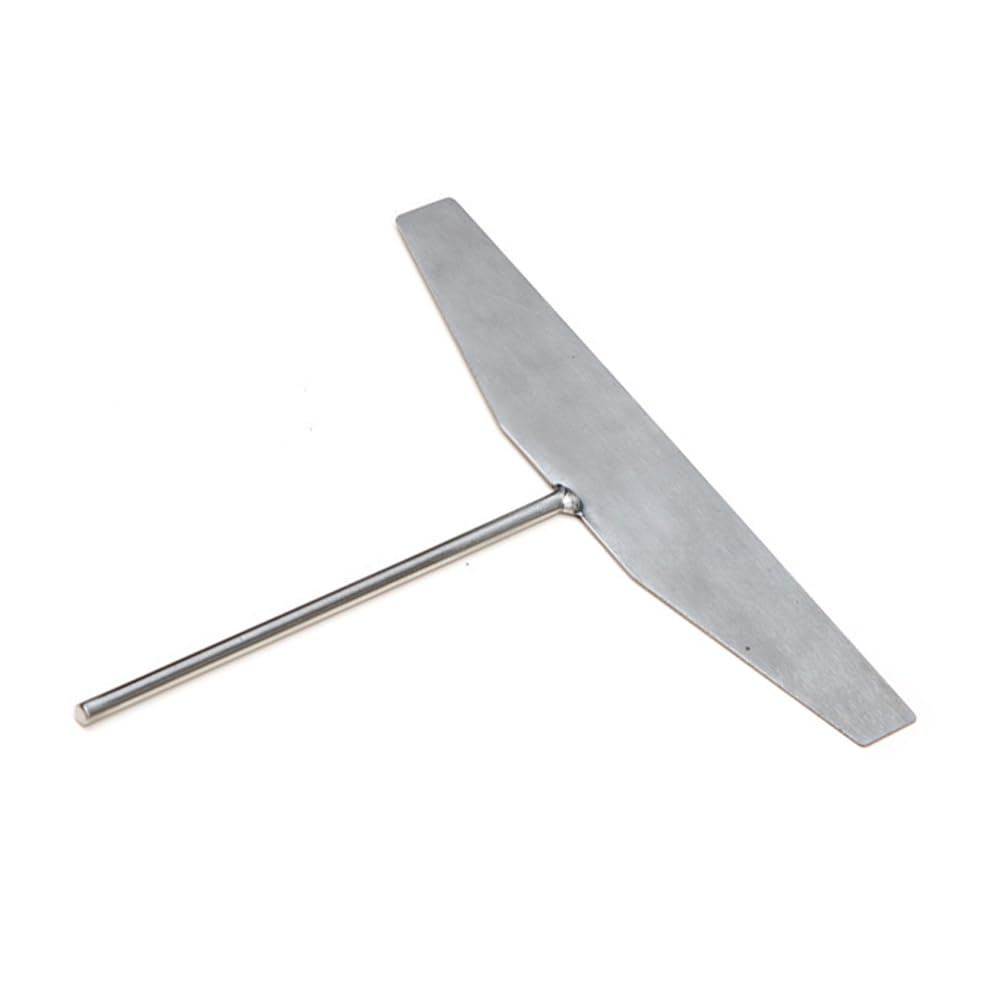 1 Piece Pancake Maker Stick Pancake Griddle Batter Spreader Crepe Maker Stainless Steel Crepe Stick Spreader T Shape Crepe Maker Pancake Batter Spreader for Home and Kitchen(Silver, L)