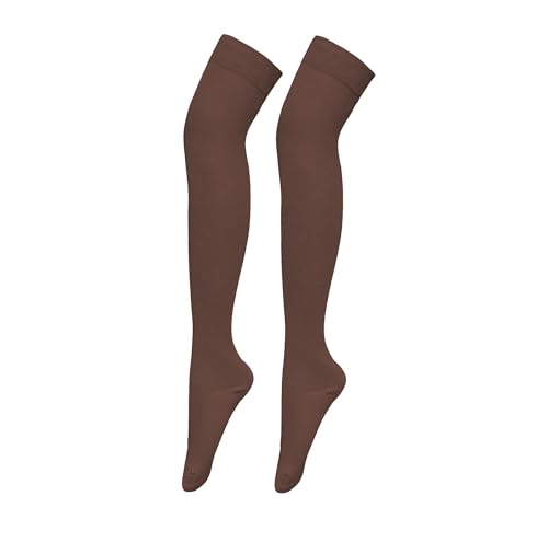 Image of Bestjybt Women Thigh High Socks Cotton Warm Long Over Knee High Stockings