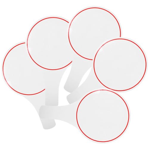 FAVOMOTO 5 tableros de puntuación portátiles en blanco para votaciones, subastas y uso en aulas, pizarras secas reutilizables fáciles de limpiar, suministros para tiendas minoristas miniatura 1