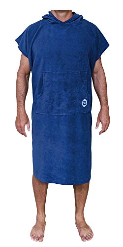BESTA Surf Poncho, bata para cambiarse con capucha y bolsillo frontal. Material grueso de microfibra miniatura 1