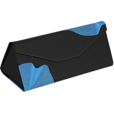 RayLove Glasses Case,Foldable Glass Case Magnetic Folding Hard Shell Sunglass Case for Sunglasses Eyeglasses Reading Glass Cover