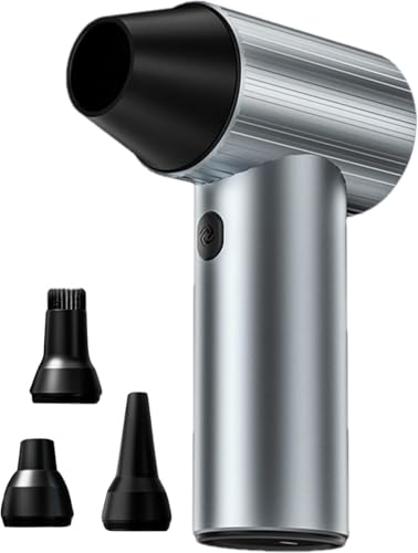 YAKINOx7 ブロワー ヘアドライヤー エアダスター 充電式 コードレス ジェットファン 90,000 RPM コードレス 集塵機 超強力 240W 小型 急速充電 タービンファンハンディクリーナー