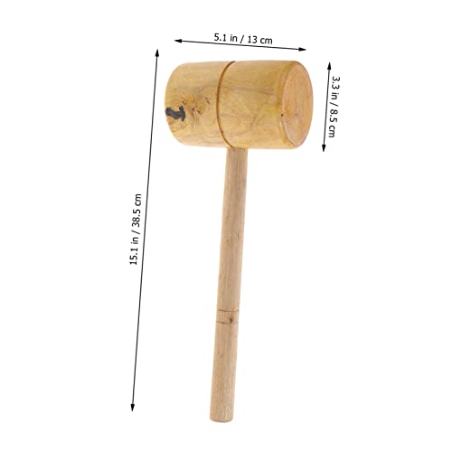 Yardenfun Wooden Carpenter Mallet Durable Chisel Hammer for Woodworking and Carving Comfortable Grip Lightweight Design for Diy Projects and Home Decoration