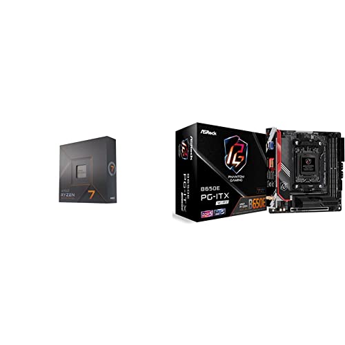 AMD CPU Ryzen 7 7700X 100-100000591WOF/EW-1Y + ASRock }U[{[hB650E PG-ITX WiFi