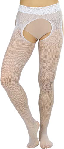 Image of ToBeInStyle Women's Suspender Pantyhose