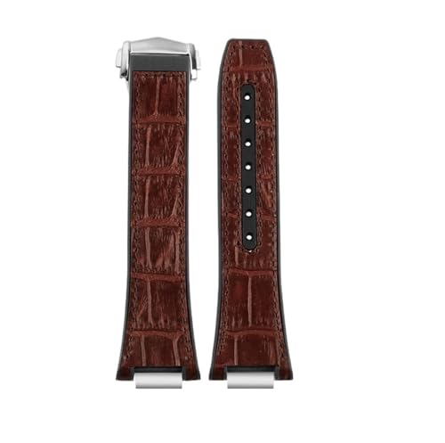 [ȓX] Fit For IWC ɓKGWjAvvohFit For IW328901 903 IW328902 SvYvXgbvuXbg 25*14 ~[g(Brown-silver)