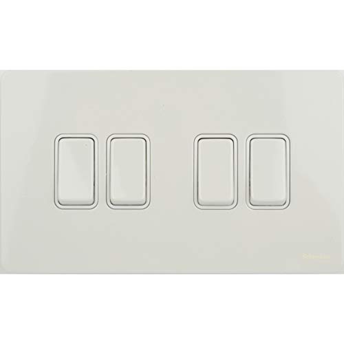 Interrupteur 4 commutateurs Schneider va-et-vient blanc GU1442WPW