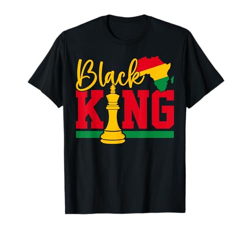 Black King Africa Map African American History Month Dad Camiseta
