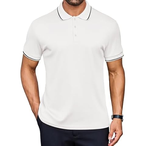 COOFANDY Polo Homme Manches Courtes Cover