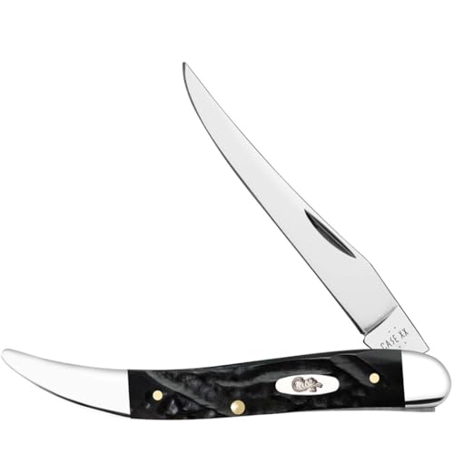 Case XX Pocket Knife ROUGH BLACK JIG SYNTHETIC MEDIUM TX TOOTHPICK Item #18242-610094 SS - Length Closed: 4 1/4Inches