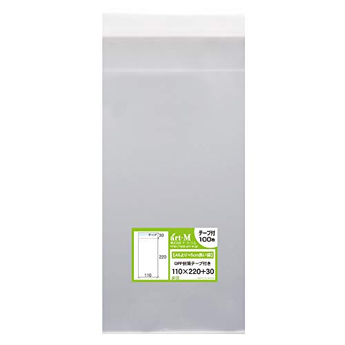 �A�[�g�E�G�� �y���Y�z�e�[�v�t 11x22�y A6���+5cm������ �z����OPP�܁i���������j�y100���z30�~�N�������i�W���j110x220+30mm