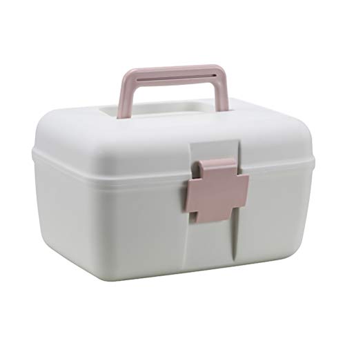 Image of First Aid Kit 2-Layer Box Portable Emergency Box for Home Office