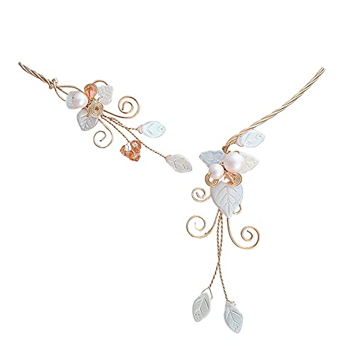 White Aurora Frost Elven Torc Necklace White Aurora Frost Elven Torc Necklace