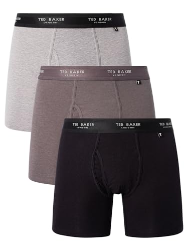 Ted Baker Men's 3 Pack Boxer Briefs, Multicoloured