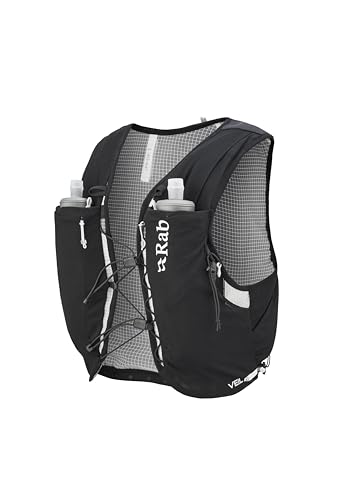 Rab Veil - Gilet da corsa leggero, 6 l, Nero , 6-Liter (Back Length - Small)