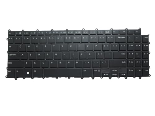 Teclado portátil para LG 16Z90RS ideal para teletrabajo y estudio con diseño inglés