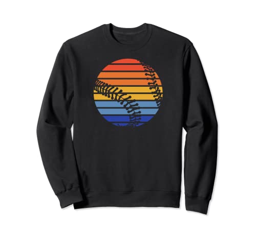 Béisbol Retro Vintage Sunset Hombres Niños Entrenador Padre Regalo Sudadera