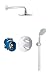 Produktbild GROHE Grohtherm | Brause- und Duschsysteme - Brausegarnitur | Unterputz | 34614000