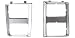 OE Replacement New Dual Rectangle Headlight Bezels Trim Set Direct Replacement for 1985-1988 Chevrolet C10 C20 C30 Truck Blazer Suburban GMC Jimmy (Partslink Number GM2512126, GM2513126)