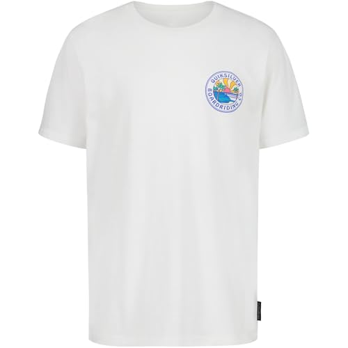 Image of Quiksilver Boys' Short Sleeve Logo Graphic T-Shirt, Soft & Comfortable, Regular Fit