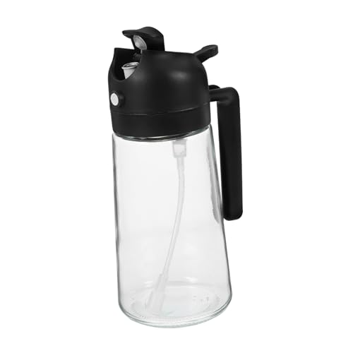Ciieeo Oil Sprayer Press Type Cooking Glass Oil Sprayer Bottle Oil Mister for Kitchen Leakproof Oil Dispenser