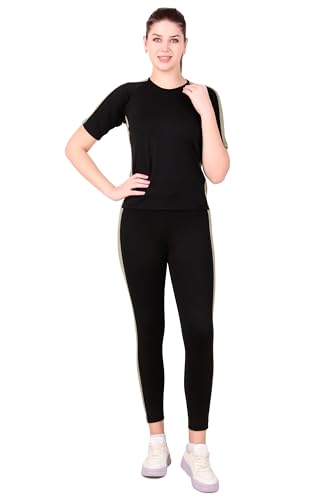 Image of Benzos Women's Body Fitted Gym Running Sports Track Suit | Regular Casual Fit | Track Suit for Girls & Women | Fabric - Polyester Blend