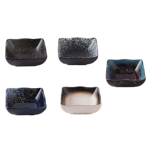 Platos de sushi cerámicos snack 5 piezas miniatura 1