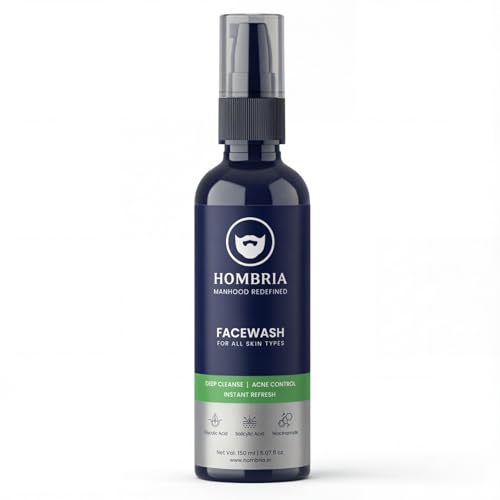 Image of Face Wash for Men | Fight Acne & Pimples, Brighten Skin, Deep Pore Cleansing, Oil Control, Instant Cooling Refreshing Feel - Multi-Action Formula ; All Type Skin ; 150 ml ; Pack of 1