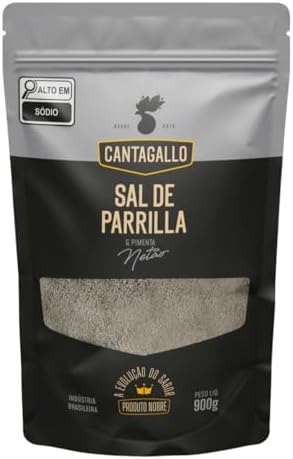 Sal de Parrilla e Pimenta Netão Cantagallo, Tempero para Churrasc...