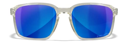 Image of Wiley X WX Alfa Captivate Polarized Sunglasses, Safety Glasses for Men and Women, UV Eye Protection