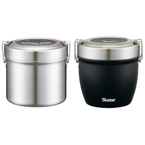 �y�Z�b�g�����z�X�P�[�^�[(Skater) �ۉ��ٓ��� ���^ 2�i 1050ml ��e�� �j�� �X�e�����X �����`�W���[ �ۉ��ۗ� �^��f�M�\�� STLB3AG + �ۉ��ٓ��� ���^ 2�i 800ml �u���b�N STLBD8AG-A