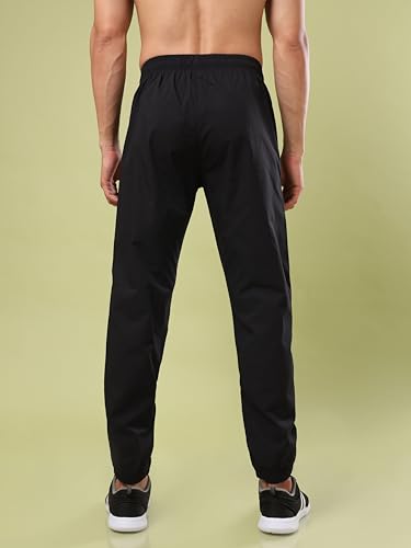 Image of TECHNOSPORT Men's Colorblock Slim Fit Sports Joggers TECHNOLITE Lightweight Active Track Pants Quick Dry Stretch Gym Running Training Fitness Activewear
