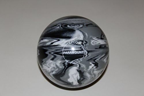 Bowlerstore Products EPCO Candlepin Bowling Ball- Marbleized - Black, White & Grey -(4 1/2 inch- 2lbs. 6oz.) 1 Ball