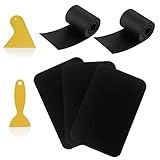 HLOGREE 5Pack PVC Repair Patches, Kayak Rafts Pool Liner Patch Boat Repair Waterproof Kits for Pool Patches,Inflatable Boat Raft Kayak Canoe Swimming Pools,No Glue (Black)