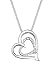 Produktbild DIAMORE Halskette Damen Herz Liebesbeweis mit Diamant (0.02 ct.) in 925 Sterling Silber