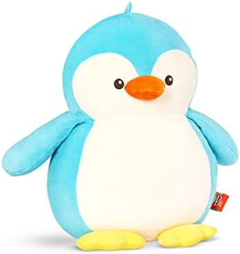B. toys by Battat Penguin Plush – Stuffed Animal – Soft & Squishy Blue Penguin – Washable Toy for Baby, Toddler, Kids – Huggable Squishies – Poppy Penguin – 0 Months + (BX2083Z)