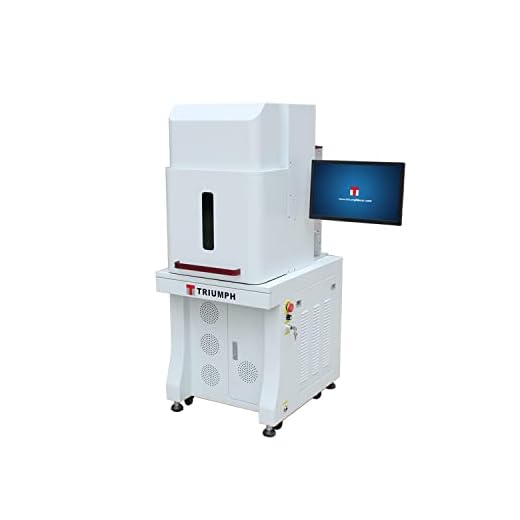 US Stock Triumph 3D 50w Fiber Laser Marking deep Engraving Machine Metal polymers Parts Marker Engraver Rotary jewllery Silver Cutting Firearms 110x110mm and 200x200mm Lens Enclosure Removable