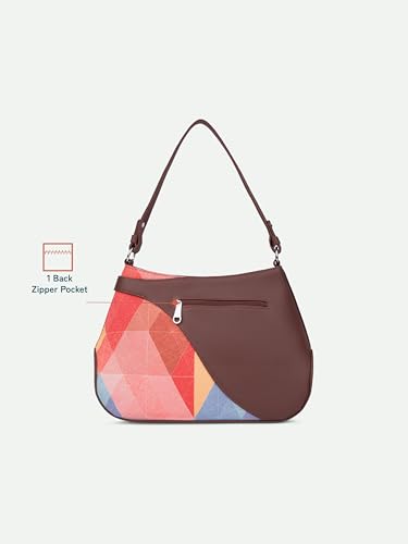 Image of ZOUK Ira Handbag | Stylish Women's Handbag | Luxury Shoulder Bag for Women | Trendy | Fancy Ladies Handbags | Small Purse for Events | Water-Resistant