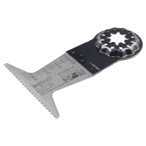 wolfcraft Tauchsägeblatt „Expert“ BiM, STARLOCK-Aufnahme, Holz, NE-Metalle, Gipskartonplatten 65mm I 4260000 I Für Ablängarbeiten, Tauch- und Längsschnitte