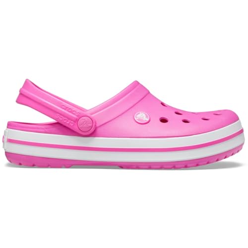 Image of Crocs Unisex Adult Crocband EPk /WHI Electric Pink /White Clog 4 Men / 5 UK Women (M5W7)