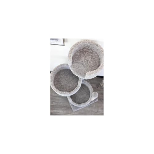 Torre para gatos HomeStock 30x29x54 pulgadas gris miniatura 3