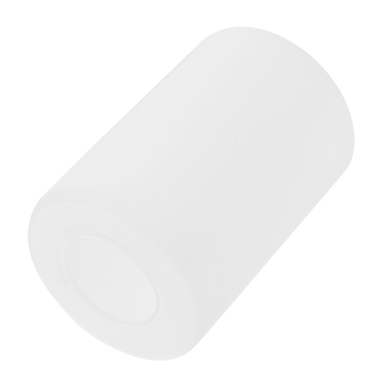 CLISPEED Replacement Glass Lamp Shade for Pendant and Wall Lights Milk White Cylindrical Lampshade with Base Easy to Install Decorative Cover for Desk and Hanging Fixtures