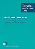 German Environmental Law. Englische Ausgabe. 3503060723 Book Cover