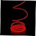 Cabilock Red El Wire Rope Tube Light for Car Interior Decoration Flexible Neon Light Strip Cold Light Car Glow Line for Customizing Vehicle Atmosphere
