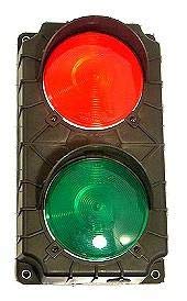 Outside Truck Light Assembly Black Body 12V Led Red & Green Lights Part Number: SG10B-12RG-LED This Part is Used for Loading Dock and Warehouse Safety.