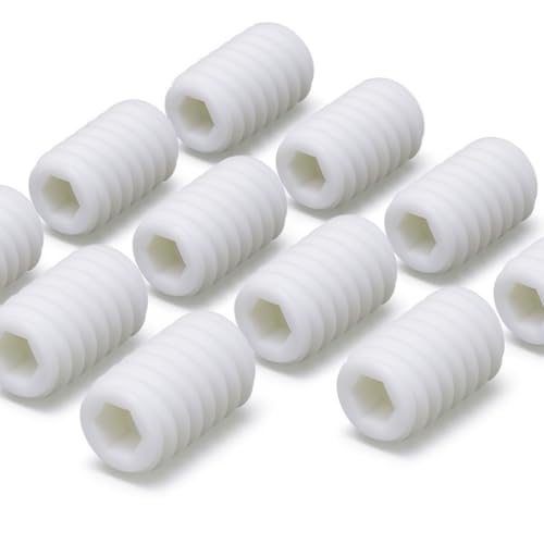 Design61 20 tornillos prisioneros con cabeza cónica y hexágono interior, M6 x 8 mm (similar a DIN 913)