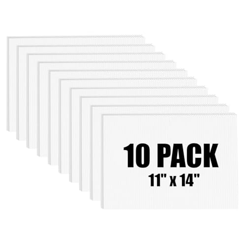 Floeezy Poster Board 11' x 14', 10 Pack White...