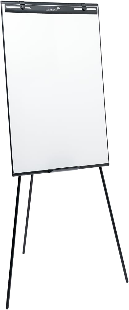 Legamaster 7-152800 Economy Flipchart Triangle Dreibein, werkzeugloser Aufbau, schwarz
